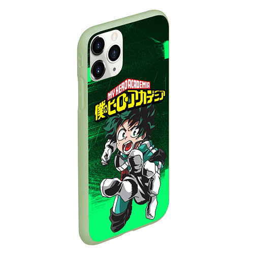 Чехол iPhone 11 Pro матовый MY HERO ACADEMIA / 3D-Салатовый – фото 2