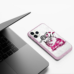 Чехол iPhone 11 Pro матовый Three days grace, цвет: 3D-розовый — фото 2