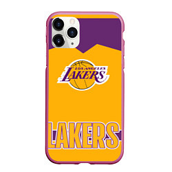 Чехол iPhone 11 Pro матовый Los Angeles Lakers