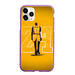 Чехол iPhone 11 Pro матовый Kobe Bryant, цвет: 3D-фиолетовый