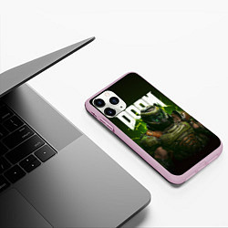 Чехол iPhone 11 Pro матовый Doom Eternal, цвет: 3D-розовый — фото 2