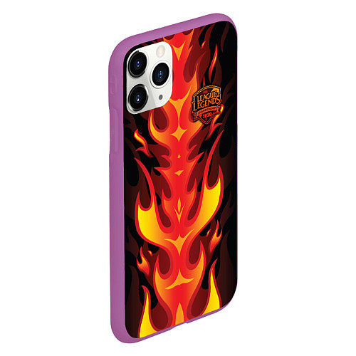 Чехол iPhone 11 Pro матовый League of Legends / 3D-Фиолетовый – фото 2