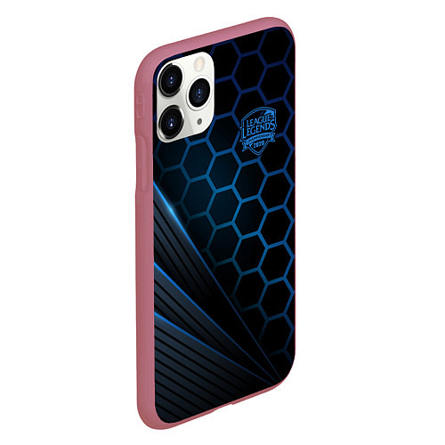 Чехол iPhone 11 Pro матовый League of Legends / 3D-Малиновый – фото 2