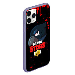 Чехол iPhone 11 Pro матовый BRAWL STARS CROW, цвет: 3D-серый — фото 2