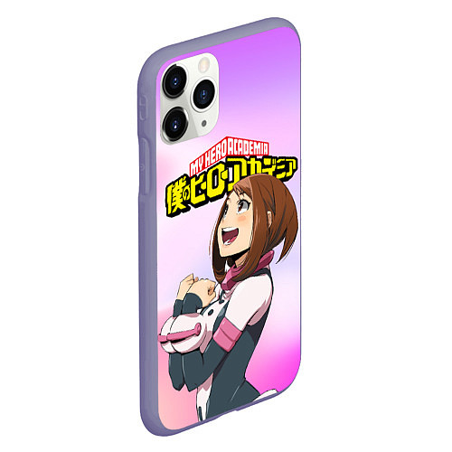 Чехол iPhone 11 Pro матовый MY HERO ACADEMIA / 3D-Серый – фото 2