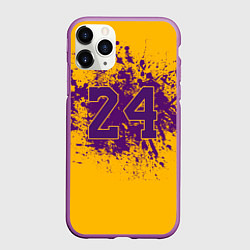 Чехол iPhone 11 Pro матовый Kobe Bryant, цвет: 3D-фиолетовый