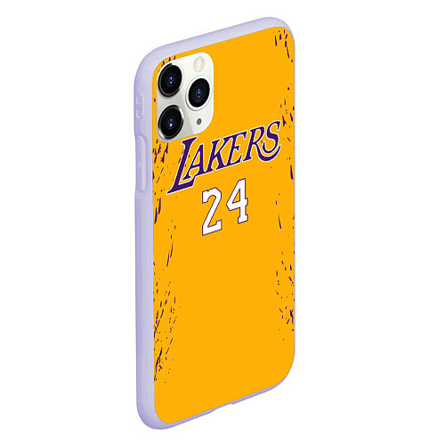 Чехол iPhone 11 Pro матовый Kobe Bryant / 3D-Светло-сиреневый – фото 2