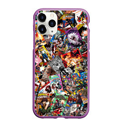 Чехол iPhone 11 Pro матовый Academia stikerbombing, цвет: 3D-фиолетовый