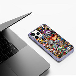 Чехол iPhone 11 Pro матовый Academia stikerbombing, цвет: 3D-светло-сиреневый — фото 2