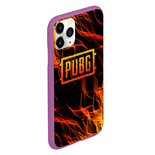 Чехол iPhone 11 Pro матовый PUBG / 3D-Фиолетовый – фото 2