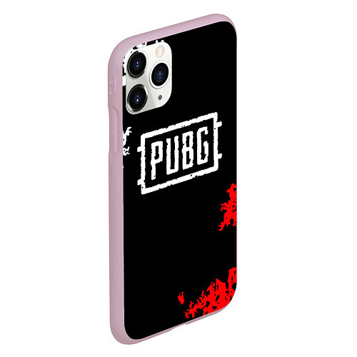 Чехол iPhone 11 Pro матовый PUBG / 3D-Розовый – фото 2