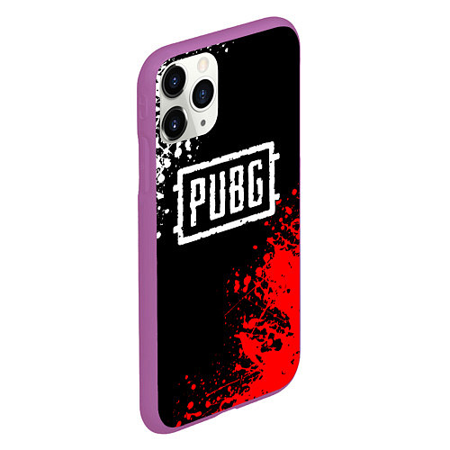 Чехол iPhone 11 Pro матовый PUBG / 3D-Фиолетовый – фото 2