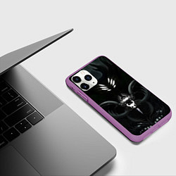 Чехол iPhone 11 Pro матовый Hollow Knight, цвет: 3D-фиолетовый — фото 2