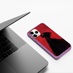 Чехол iPhone 11 Pro матовый Hollow Knight, цвет: 3D-фиолетовый — фото 2