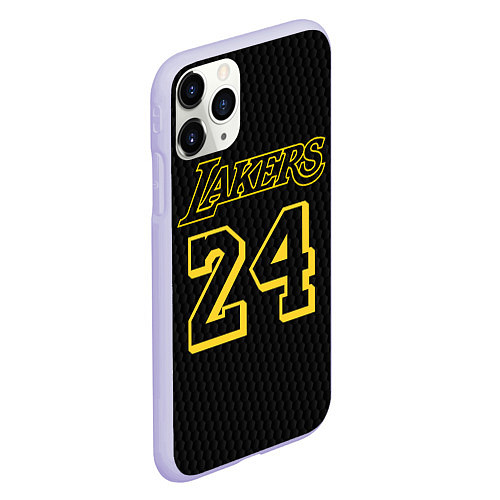 Чехол iPhone 11 Pro матовый Kobe Bryant / 3D-Светло-сиреневый – фото 2