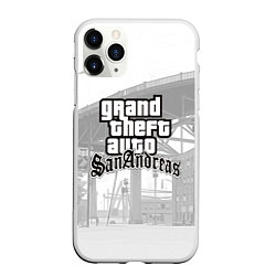 Чехол iPhone 11 Pro матовый GTA SanAndreas, цвет: 3D-белый