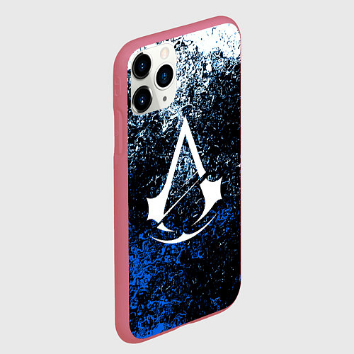 Чехол iPhone 11 Pro матовый ASSASSINS CREED / 3D-Малиновый – фото 2