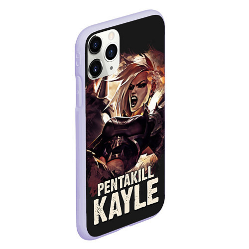Чехол iPhone 11 Pro матовый Kayle / 3D-Светло-сиреневый – фото 2