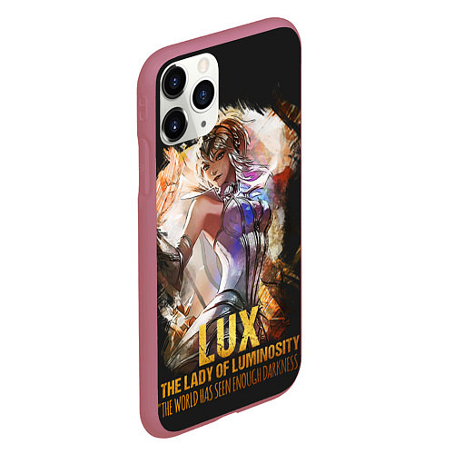Чехол iPhone 11 Pro матовый Lux / 3D-Малиновый – фото 2