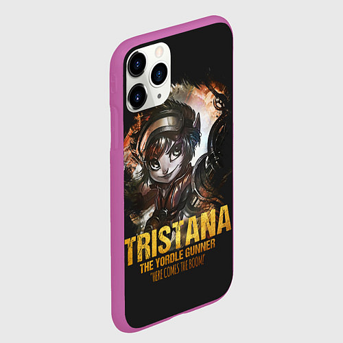 Чехол iPhone 11 Pro матовый Tristana / 3D-Фиолетовый – фото 2
