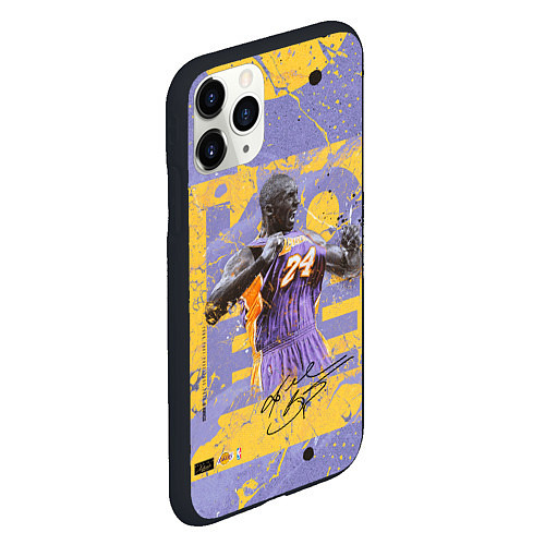 Чехол iPhone 11 Pro матовый Kobe Bryant / 3D-Черный – фото 2