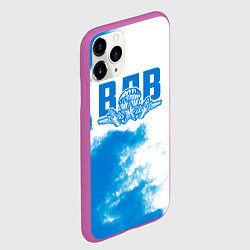 Чехол iPhone 11 Pro матовый ВДВ, цвет: 3D-фиолетовый — фото 2