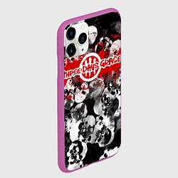 Чехол iPhone 11 Pro матовый Three days grace, цвет: 3D-фиолетовый — фото 2