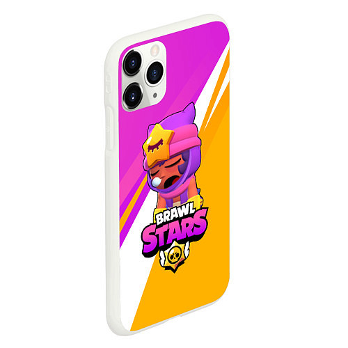 Чехол iPhone 11 Pro матовый Brawl stars Sandy / 3D-Белый – фото 2