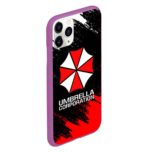 Чехол iPhone 11 Pro матовый UMBRELLA CORP / 3D-Фиолетовый – фото 2