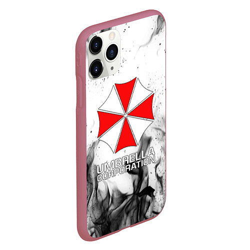 Чехол iPhone 11 Pro матовый UMBRELLA CORP / 3D-Малиновый – фото 2