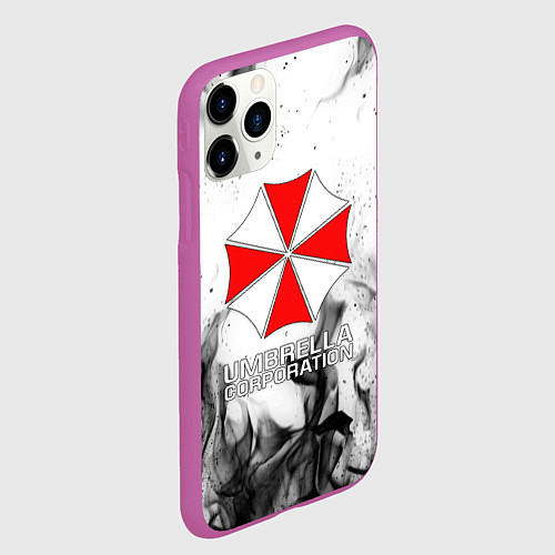 Чехол iPhone 11 Pro матовый UMBRELLA CORP / 3D-Фиолетовый – фото 2