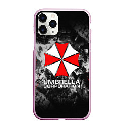 Чехол iPhone 11 Pro матовый UMBRELLA CORP, цвет: 3D-розовый