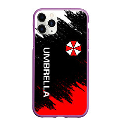 Чехол iPhone 11 Pro матовый UMBRELLA CORP, цвет: 3D-фиолетовый