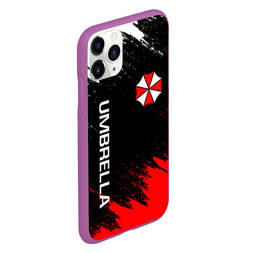 Чехол iPhone 11 Pro матовый UMBRELLA CORP / 3D-Фиолетовый – фото 2