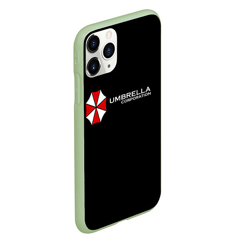Чехол iPhone 11 Pro матовый Umbrella Corporation / 3D-Салатовый – фото 2