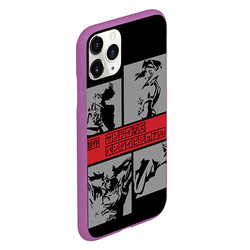 Чехол iPhone 11 Pro матовый Cowboy Bebop anime / 3D-Фиолетовый – фото 2