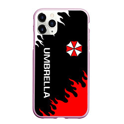 Чехол iPhone 11 Pro матовый UMBRELLA CORP, цвет: 3D-розовый