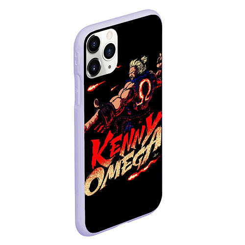 Чехол iPhone 11 Pro матовый Kenny Omega Street Fighter / 3D-Светло-сиреневый – фото 2