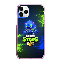 Чехол iPhone 11 Pro матовый Brawl Stars Werewolf Leon, цвет: 3D-розовый