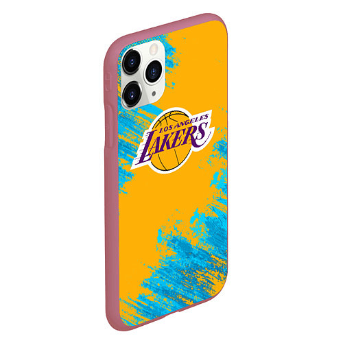 Чехол iPhone 11 Pro матовый Kobe Bryant / 3D-Малиновый – фото 2