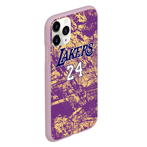 Чехол iPhone 11 Pro матовый Kobe Bryant / 3D-Розовый – фото 2