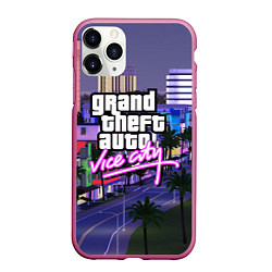 Чехол iPhone 11 Pro матовый Grand Theft Auto Vice City