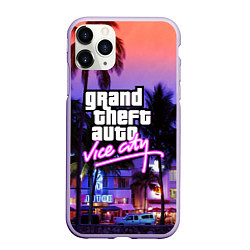 Чехол iPhone 11 Pro матовый Grand Theft Auto Vice City