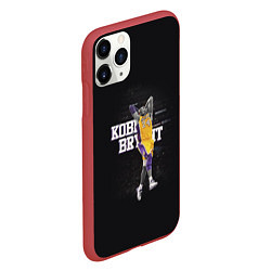 Чехол iPhone 11 Pro матовый Kobe Bryant, цвет: 3D-красный — фото 2