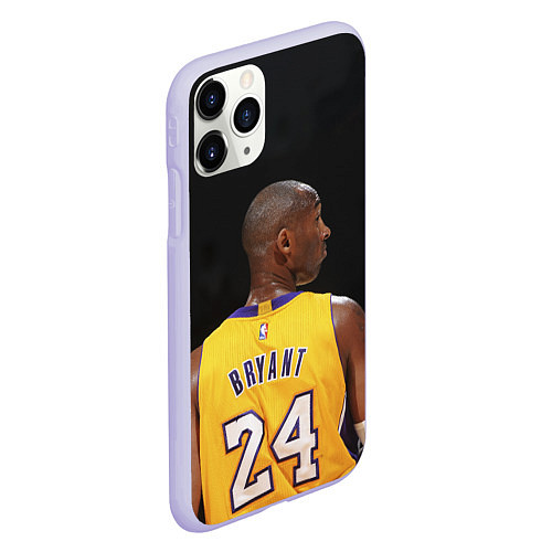 Чехол iPhone 11 Pro матовый Kobe Bryant / 3D-Светло-сиреневый – фото 2