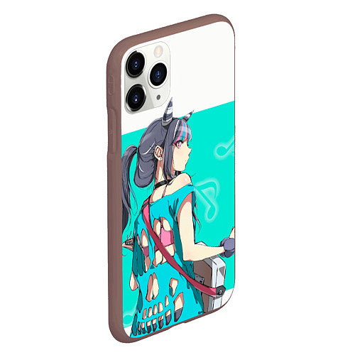 Чехол iPhone 11 Pro матовый Ibuki Mioda / 3D-Коричневый – фото 2