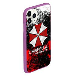 Чехол iPhone 11 Pro матовый UMBRELLA CORP, цвет: 3D-фиолетовый — фото 2