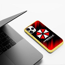 Чехол iPhone 11 Pro матовый Umbrella Corporation, цвет: 3D-желтый — фото 2