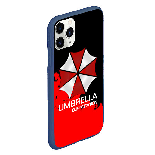 Чехол iPhone 11 Pro матовый UMBRELLA CORP / 3D-Тёмно-синий – фото 2