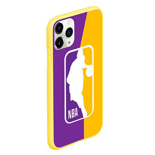 Чехол iPhone 11 Pro матовый NBA Kobe Bryant / 3D-Желтый – фото 2